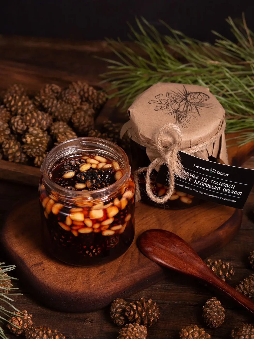 Варенье из сосновой шишки с кедровым орехом