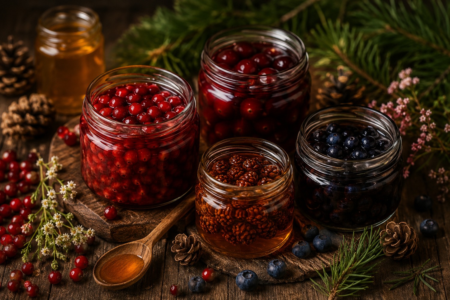 Ягоды в сосновом сиропе — натуральные таёжные деликатесы с ярким вкусом Сибири
