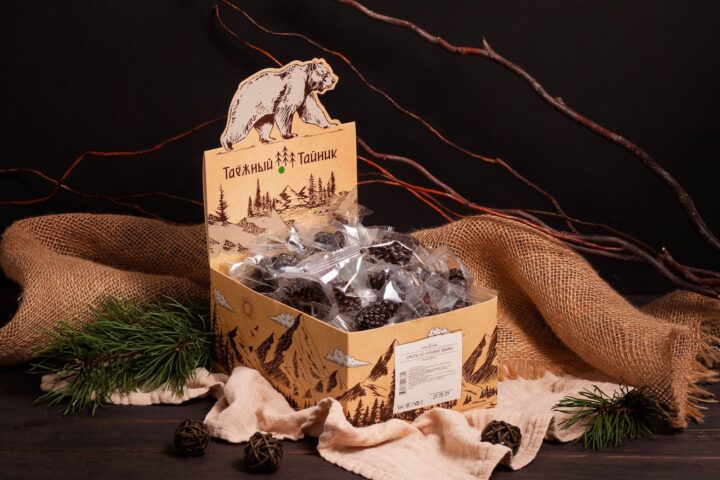Цукаты из СОСНОВОЙ ШИШКИ, 500г (в коробке шоубокс) 1/1