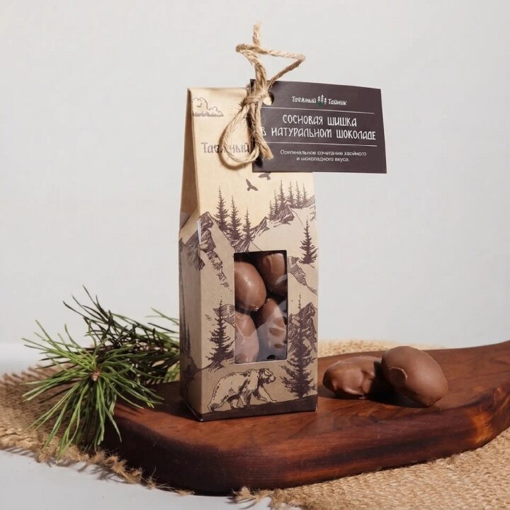 СОСНОВАЯ ШИШКА В НАТУРАЛЬНОМ ШОКОЛАДЕ, 70г 1/15